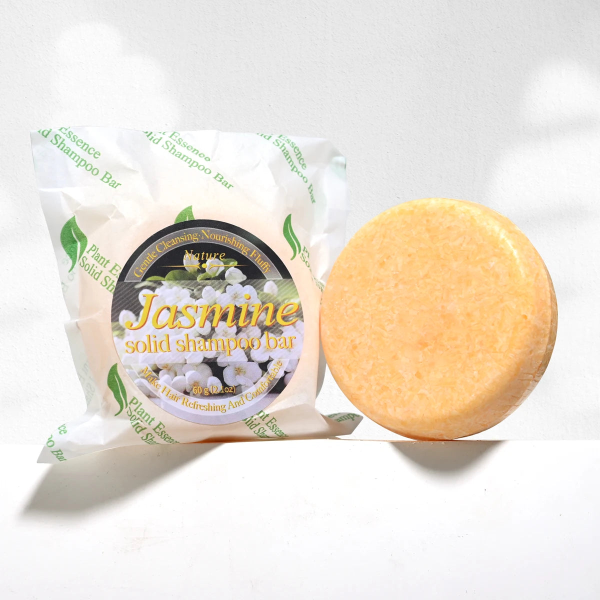 Jasmine Handmade Shampoo Soap – Bamboo Charcoal & Ginger Bar