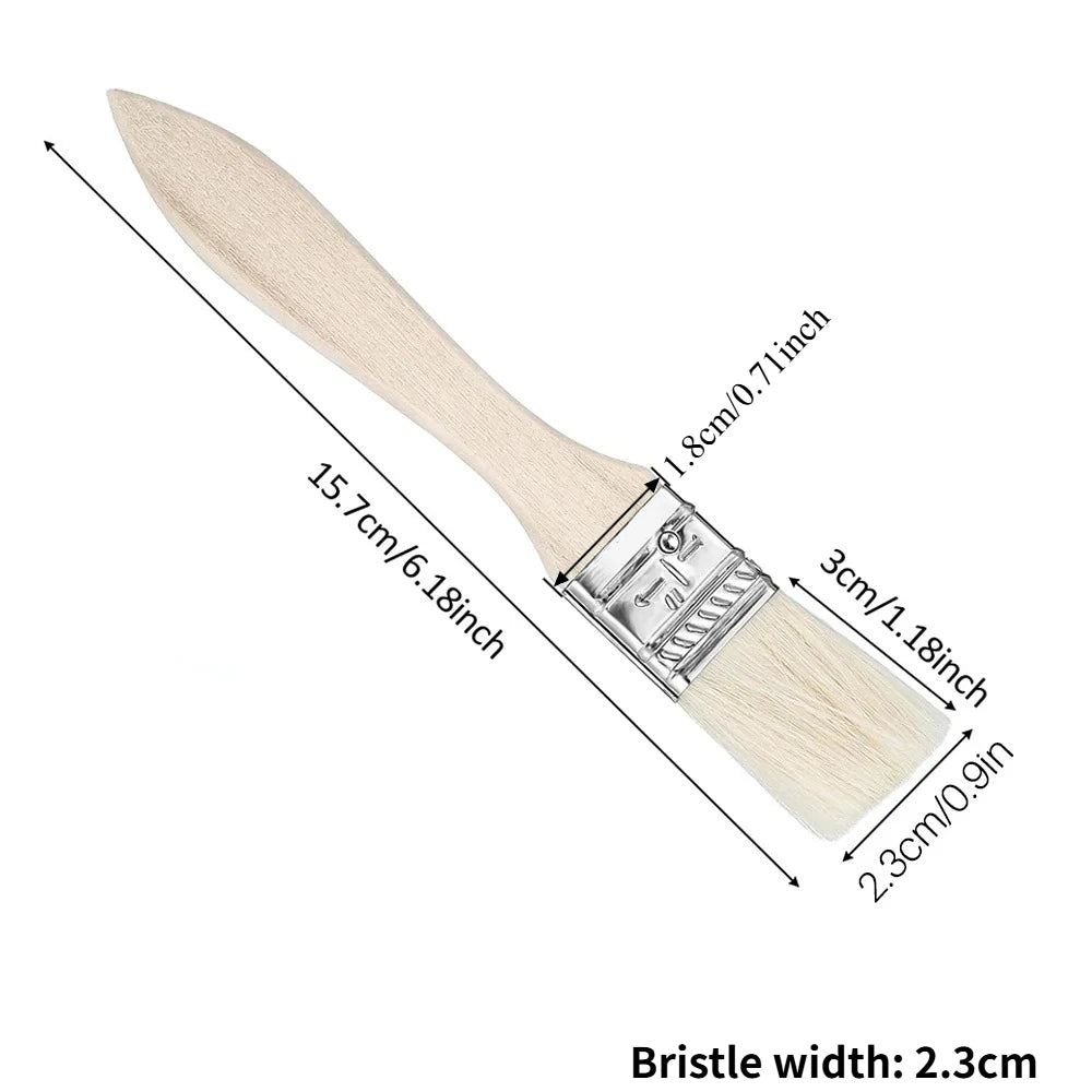 10/20/30pcs short wooden handle art brushes, hog bristle brushes, watercolor brushes, wall brushes, art brushes, cleaning Oasis Select