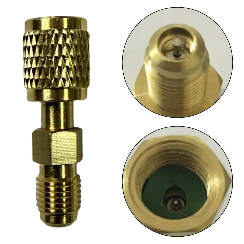 R32 Left Hand Thread 1/4 SAE Male Female Thread Adapter Reverse Thread Fitting Suitable For R32/R454B Connector Oasis Select