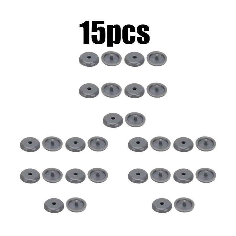 5/10/20pcs Car Parts Auto Safety Seat Belt Black Plastic Stopper Pitch Limit Buckle Clip Retainer Retainer Seatbelt Stop Button Oasis Select 15pcs gray