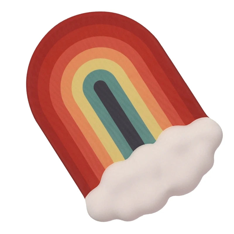 WISH Rainbow Mouse Pad Keyboard Wrist Rest Memory Foam Silicone Ergonomic-Mouse Pad Laptop Wrist Rest Oasis Select