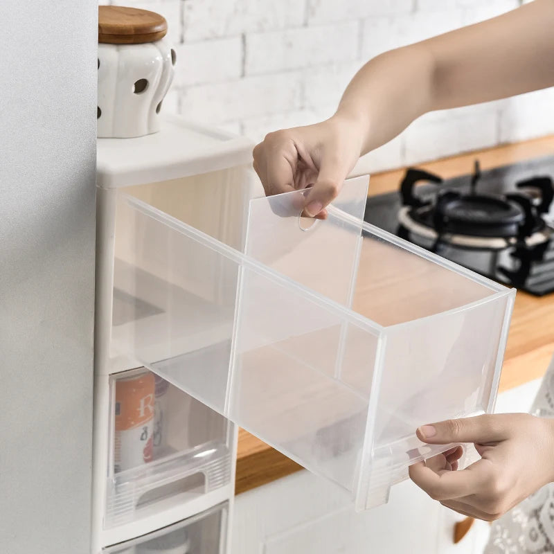 Kitchen gap storage cabinet, multi-level drawer-style storage cabinet for bathroom, gap cabinet, corner cabinet Oasis Select