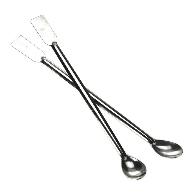 Double-Ended Stainless Steel Lab Spoon & Spatula 200mm