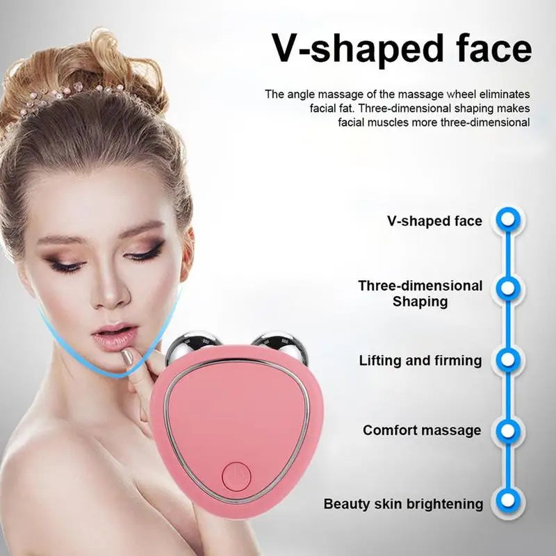 Mini Microcurrent EMS Face Lift Massager & Facial Serum Kit Facial Massager Device Oasis Select