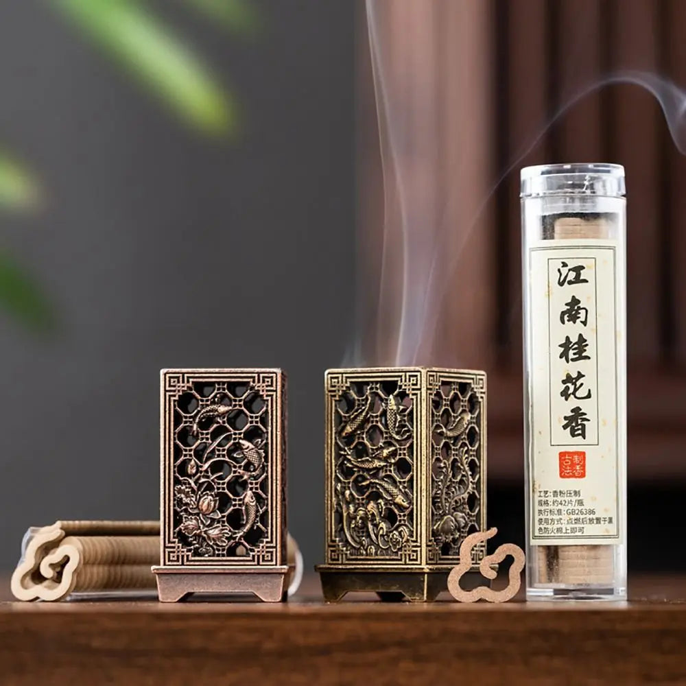 Chinese Style Zinc Alloy Incense Burner | Aromatherapy Holder