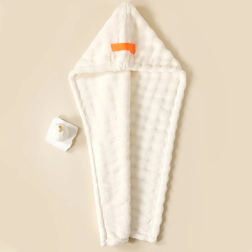 Microfiber Hair Drying Towel Wrap – Absorbent Turban Cap
