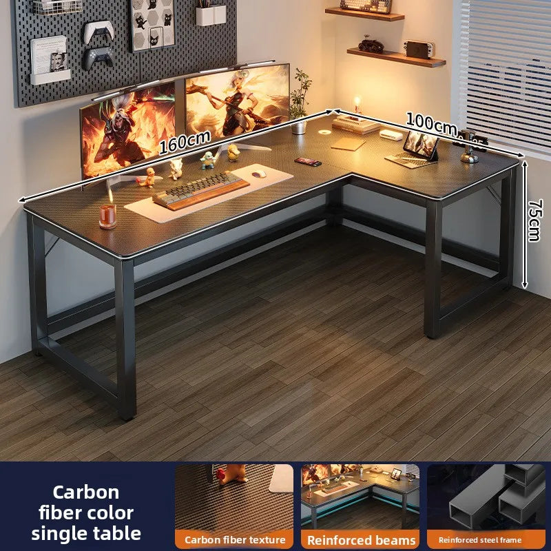 Computer desk Desktop household corner L-shaped game e-sports table Bedroom simple corner writing study desk Oasis Select 160 100CM