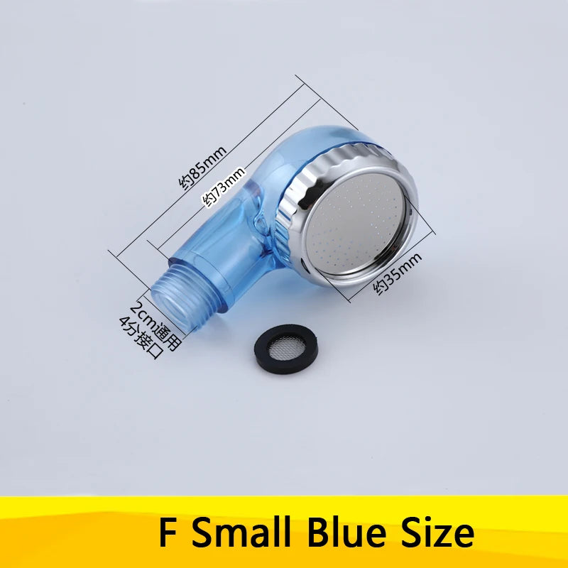 Bathroom Shower Head Hair Beauty Room Water-Saving Wash Shower Head Barber Shop Shower Nozzle Sprinkler Sprayer Filter Head Oasis Select F Small Blue China Mainland Other