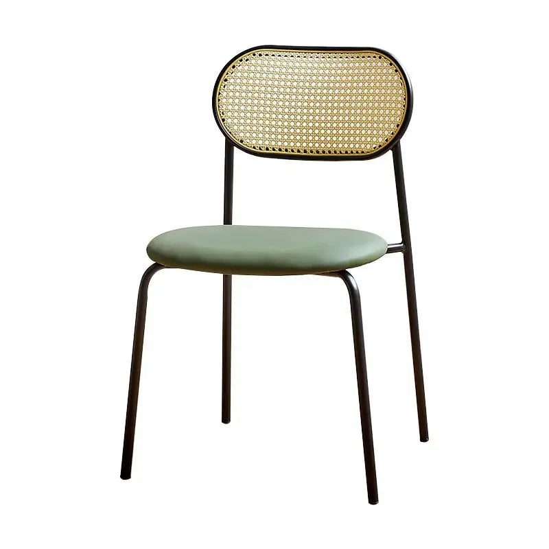 Household rattan dining chair B & B Hotel Cafe Rattan chair Internet celebrity back chair Milk tea shop Leisure rattan chair Oasis Select