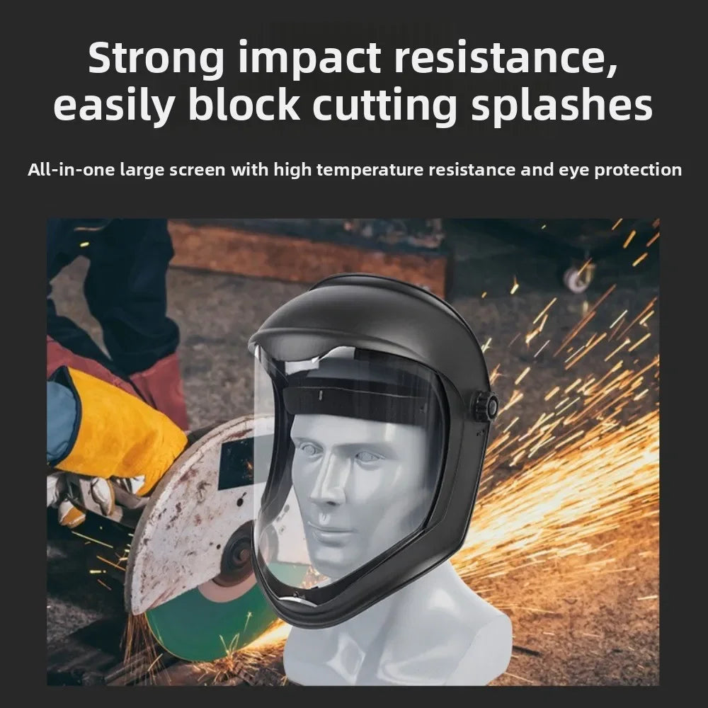 Full Face Protective Safe Mask, Anti Fog, Anti Impact, Anti Splash, Head Mounted Transparent Dust-proof and Oil Fume Proof Mask Oasis Select