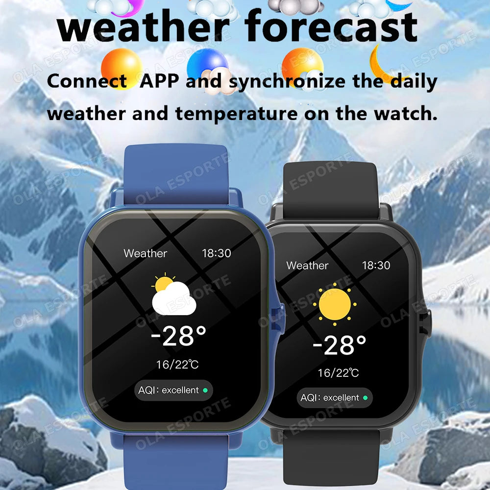 Smart Watch 1.83" Bluetooth Calls Heart Rate Fitness Tracker