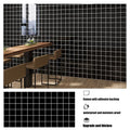 Adhesive Wallpaper for Wall Sticker Paper 40cm Decorative Walls Paper Black Grid Refurbish Waterproof and Moisture-proof Kitchen Oasis Select A 40cmX300cm