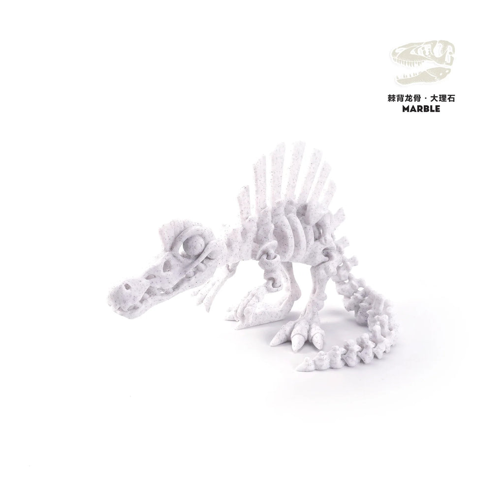 3D Printed Dinosaur Movable Echinosaurus Figurine Dragons Bone Model Desktop Craft Ornament Creative Novelty Gifts for Kids Oasis Select Color 16 13.5CM