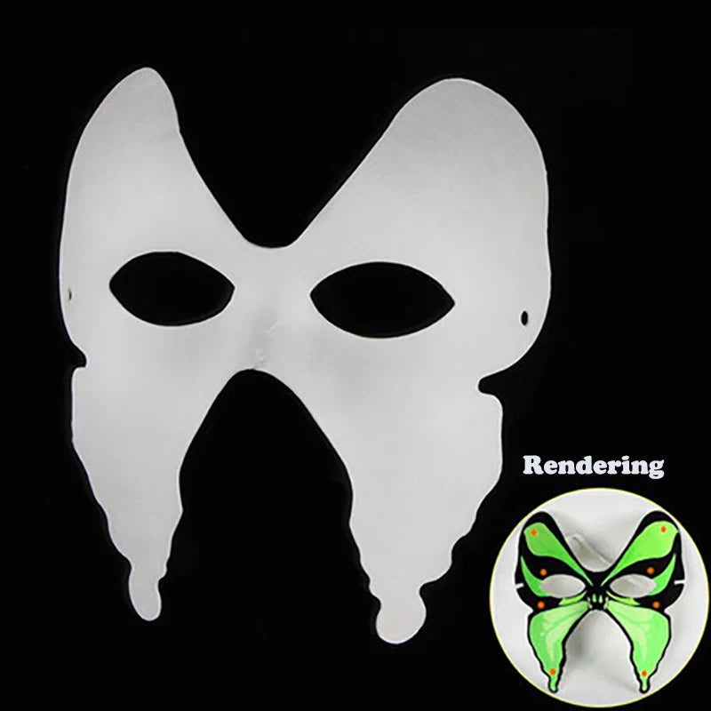 DIY Paper White Masks Create Artistic Craft From Theater And Halloween Costumes Party Masquerade Kids Painting Toy Oasis Select 8