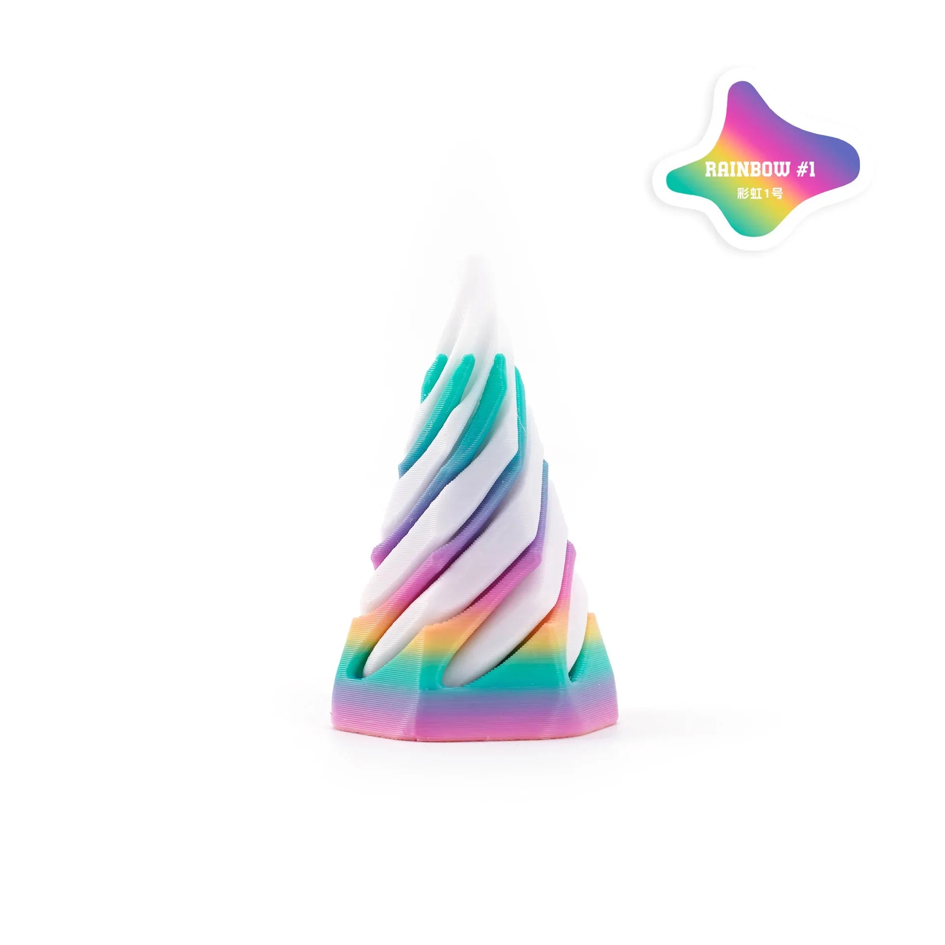 3D Printed Helix Screw Rotating Toys Stress Reducing Tool Pyramid Passthrough Sculpture Spiral Cone Ornaments Home Decoration Oasis Select Style 16