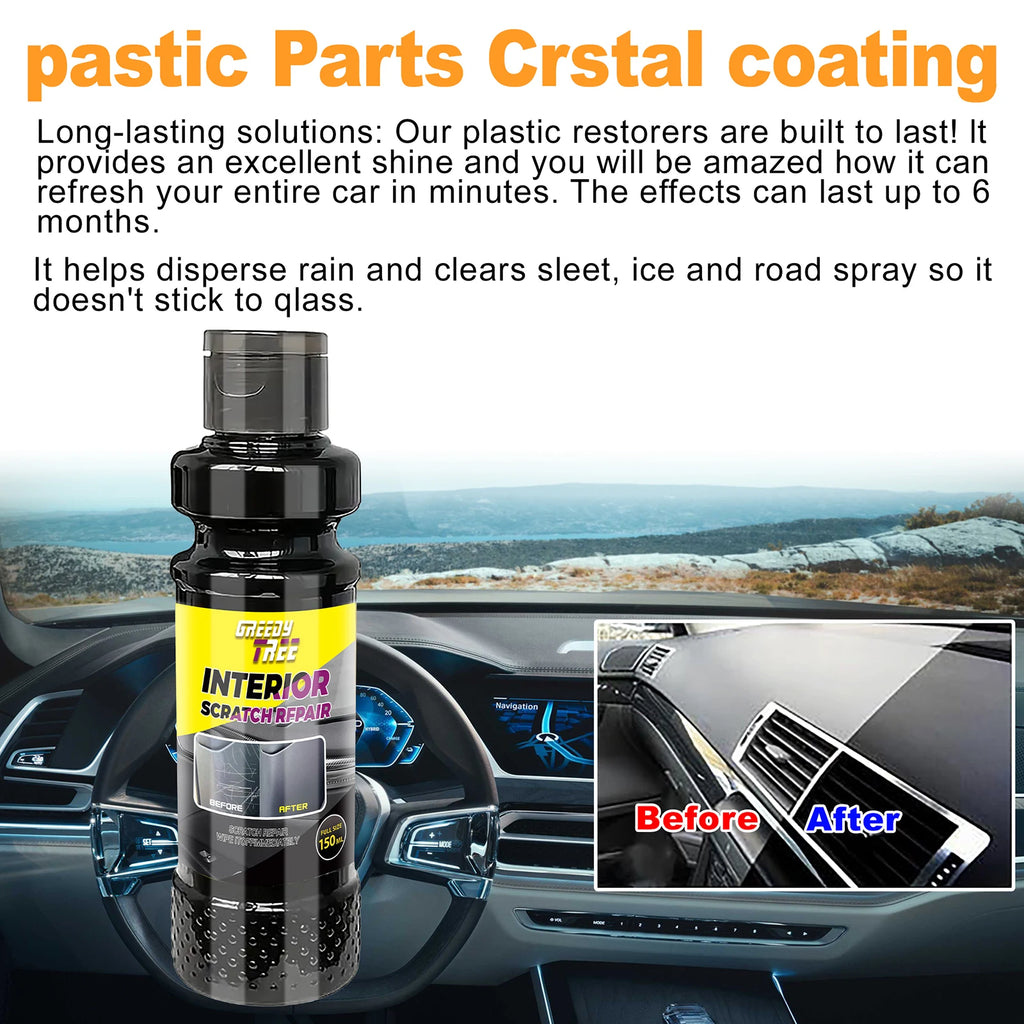 Scratch Repair Kit for Interior Crystal Clear Car Plastic Restorer - Auto Interior & Panel Renewal Wax Coating Agent Car Wax Car Oasis Select