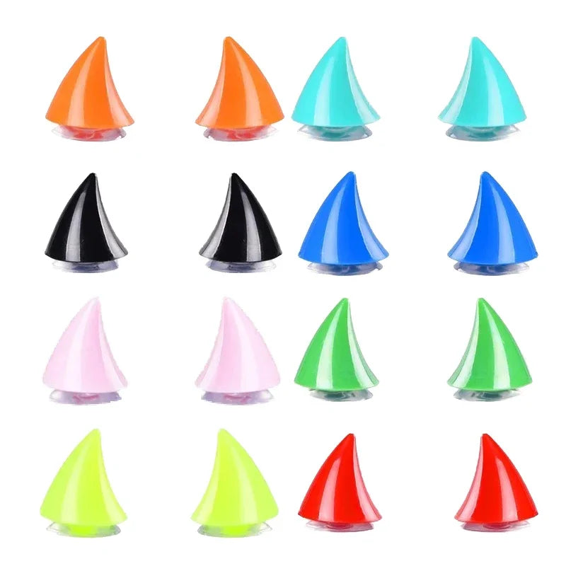 Motorcycle Helmet Cute Corner Rubber Horn Decoration Motocross Full Face Off Road Helmet Decoration Moto Car Accessories Oasis Select Mix-8 sets