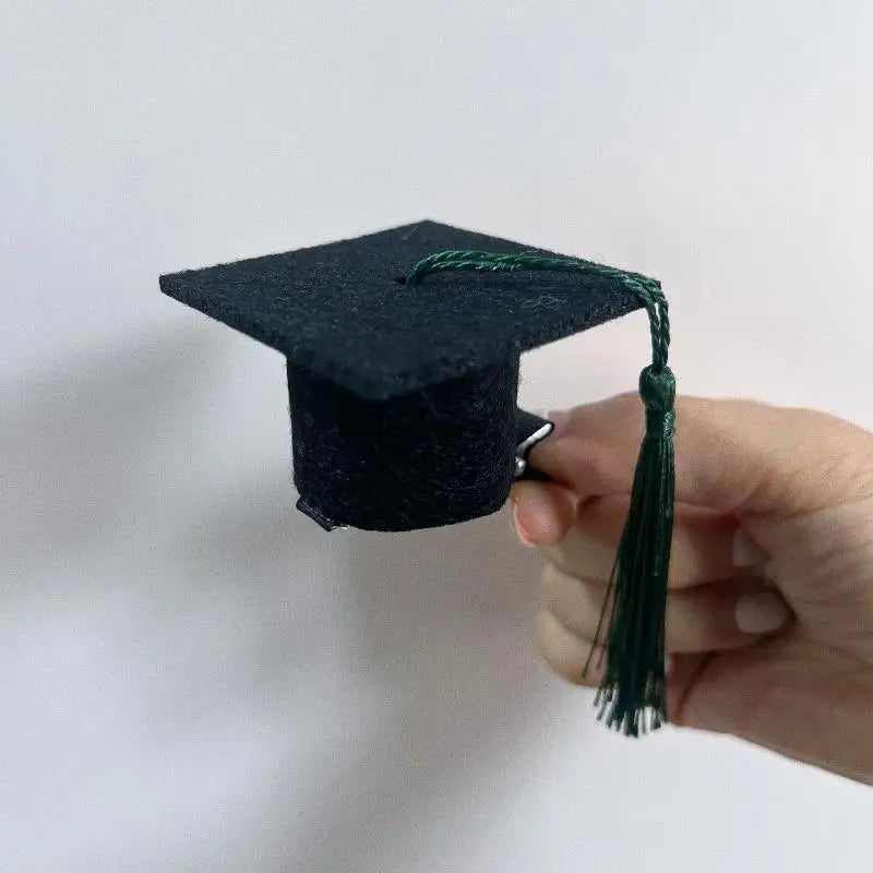 2-Pack Mini Graduation Cap Hair Clips | Party & Photo Prop