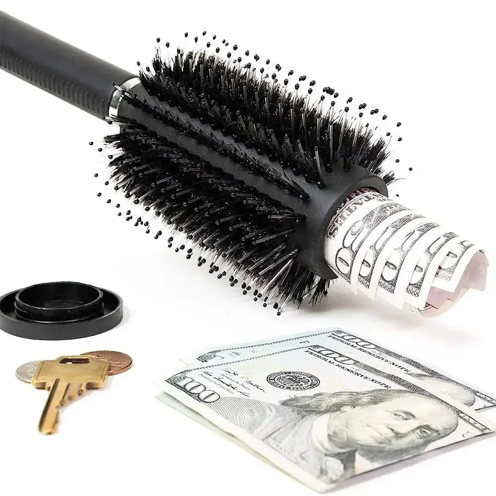 Hair Comb Secret Stash Hidden Safe Diversion Brush Key Safe Box Hiding Diamond Jewelry Storage Discreet Secret Removable Lid Oasis Select