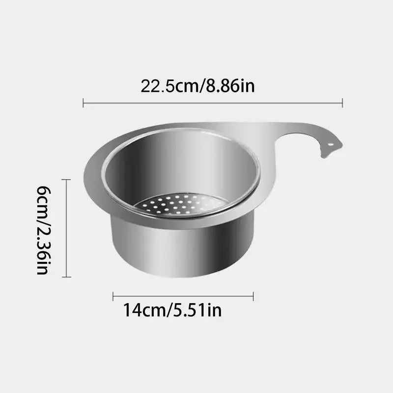 Basket Swan Drain Rack Stainless Steel Sink Food Catcher Basket Kitchen Sink Filter Versatile Kitchen Sink Waste Drain Basket Oasis Select