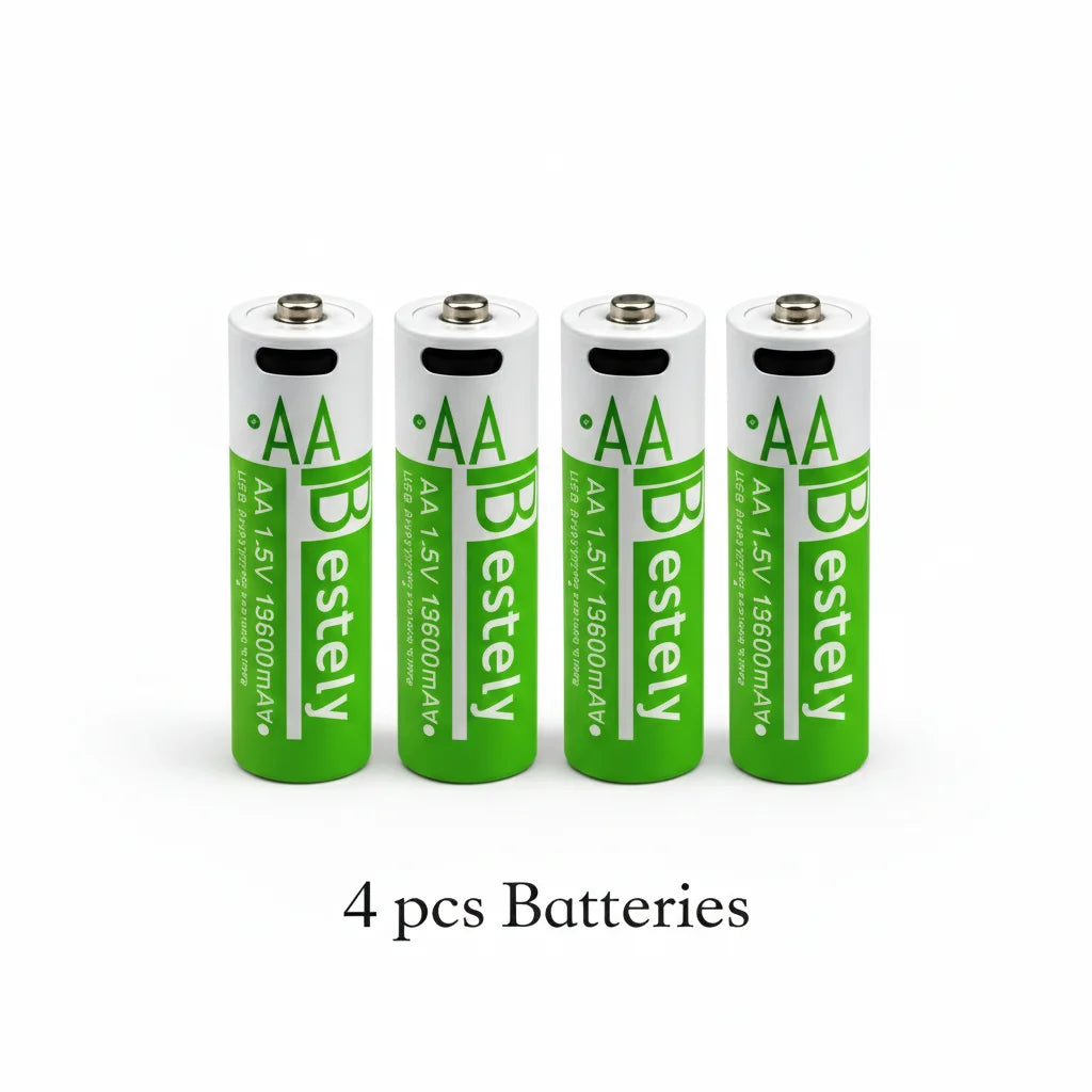 Hot selling AA 1.5V Constant Voltage, High Capacity ,Long Cycle USB-C Rechargeable BAT for Camera/Controller/Toys/Device Oasis Select 4 pcs BAT only