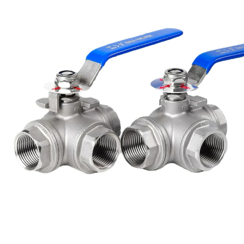 304 Ball Valve BSP Internal Thread Stainless Steel Two-piece T-shaped 1/4 3/8 1/2 "3/4" 1 "2" Water Gas Oil Switch Adapter Oasis Select