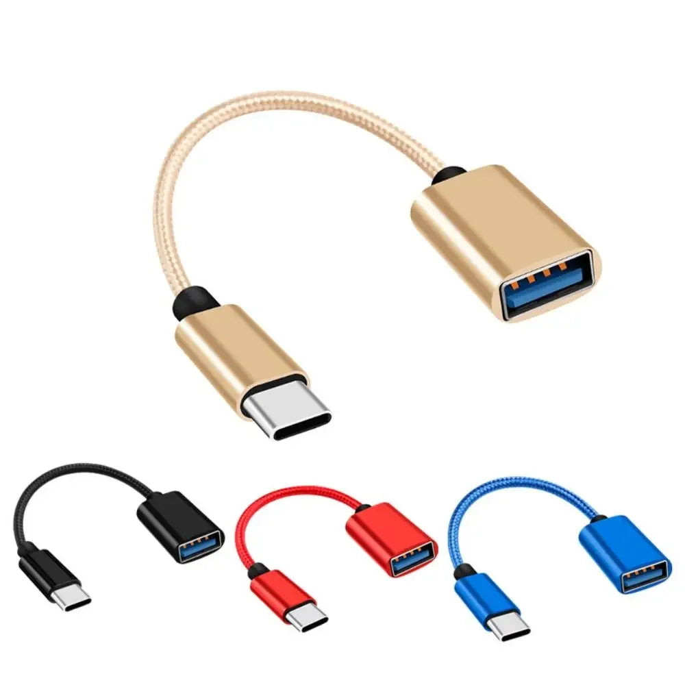 Short Digital Cables Converter Type C Cable Mobile Phone OTG Connector Cable OTG USB Cable USB to Type C Adapter OTG Data Cable Oasis Select