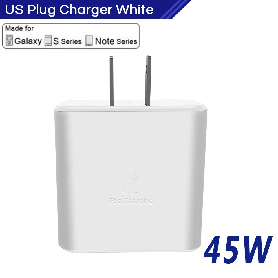 USB Charger 65W/45W Type C Fast Charging Mobile Phone Charger Wall Adapter For iPhone Samsung Xiaomi Huawei PD Quick Charge Oasis Select WHITE US Plug