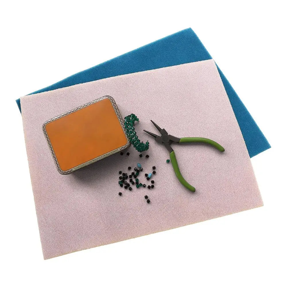 Non-Slip Flocking Bead Mat for Jewelry Making – 2 Pack