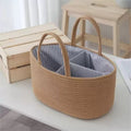 Cotton Rope Baby Diaper Storage Basket | Foldable Organizer