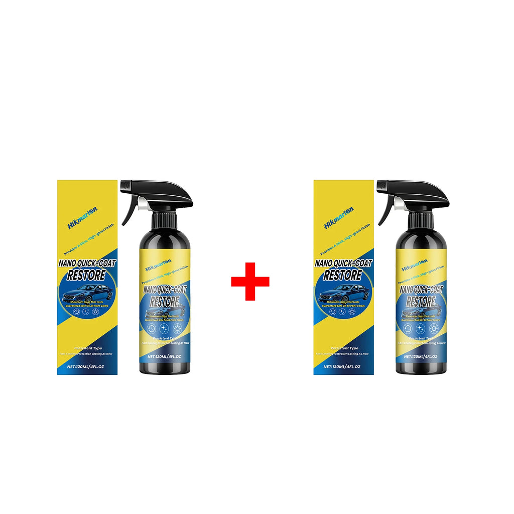 Car Nano Coating Spray Quick-Dry Coating Hydrophobic Protection Polishing Long-Lasting Shine Reduce Stains Car Maintenance Agent Oasis Select 2pcs