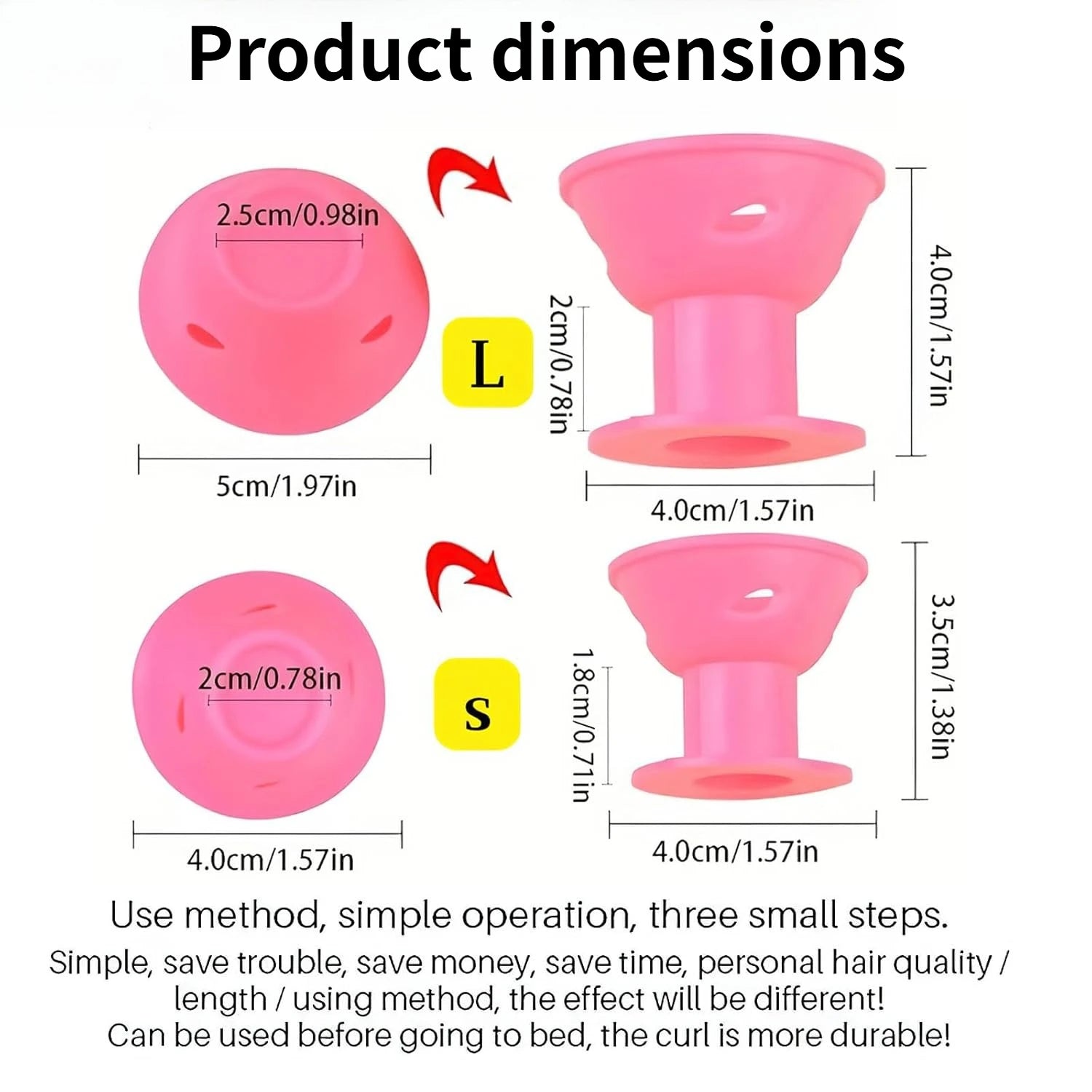 8/16 PCS Heatless Curls Overnight Mushroom-Shaped Hair Curlers Overnight Curlers for Sleep No-Damage DIY Wave Curl Set Oasis Select