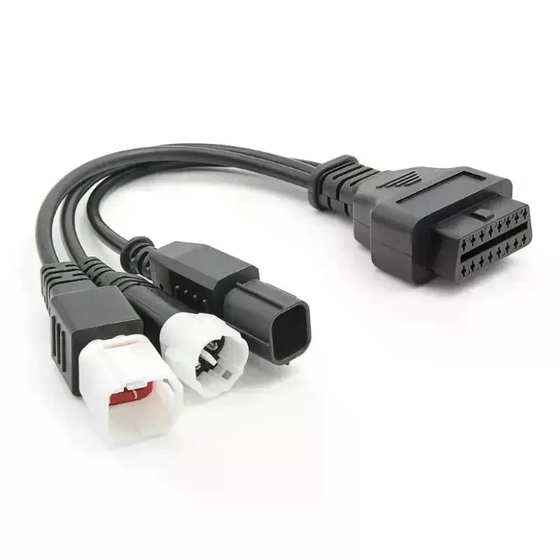 3 IN 1 For 3pin 4pin 6pin OBD2 16PIN Motorcycle Diagnostic Connector Cable Adapter Extension Cable Oasis Select