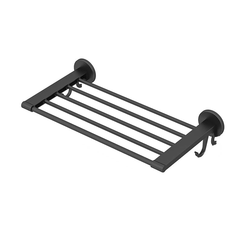 5-Bar No-Drill Bathroom Wall Storage Rack | Towel Organizer