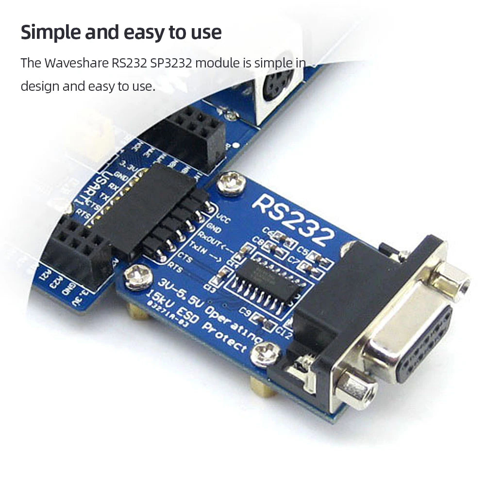 RS232 to TTL Converter Module – SP3232, DB9, ESD Protection Serial Converter Module Oasis Select