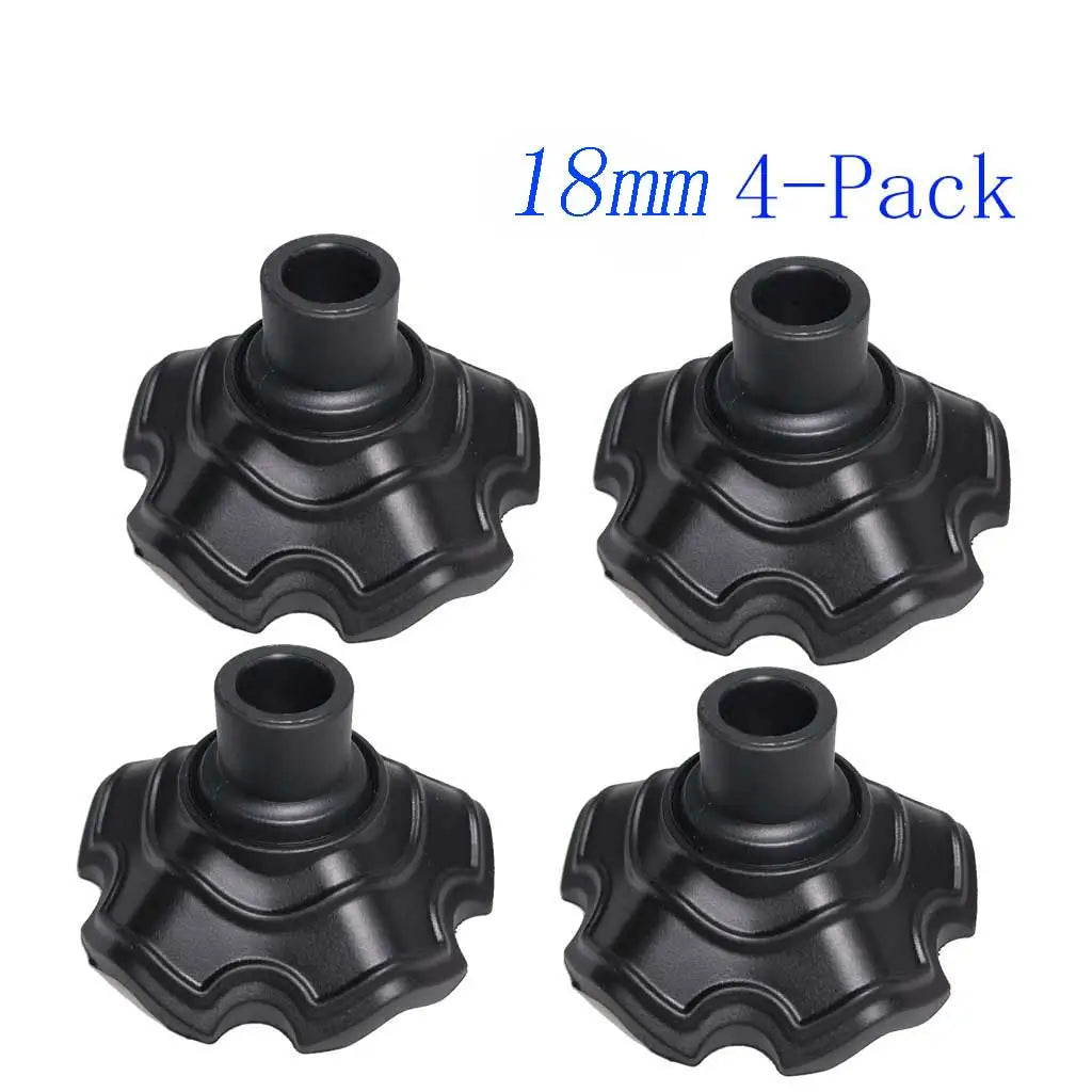 4Pc 13/15mm Non-Slip Camping Chair Foot Pads Folding Chairs Plastic Gripper Pads to Prevent Sinking on Grass Feet Replacement Oasis Select 4PCS 18mm