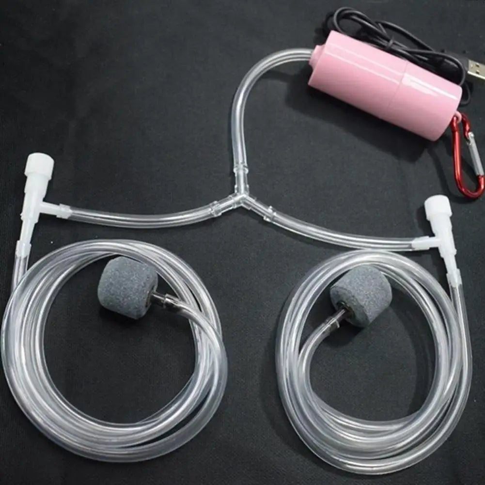 Silent Oxygenator Small Oxygen Pump Portable Mini USB Charging Fish Tank Oxygen Pump Fish Farming Aquarium Supplies Oasis Select