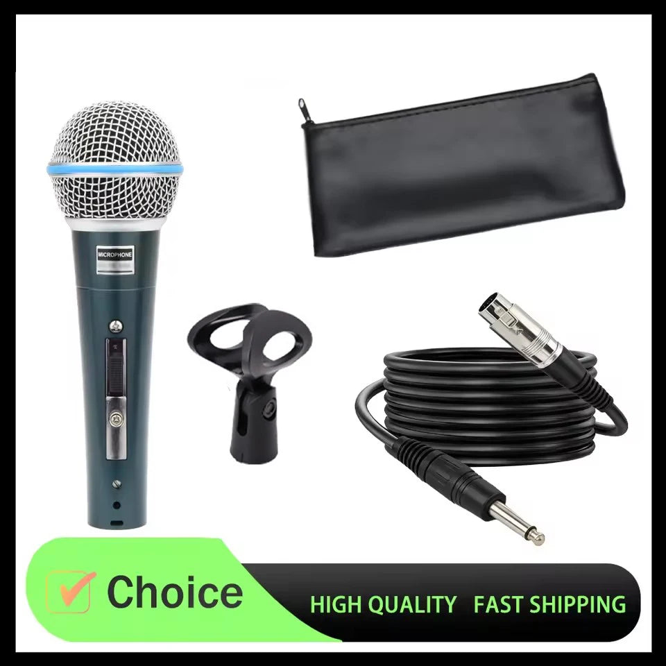 AyeBeau Wired Dynamic Microphone – Karaoke, PC & Streaming