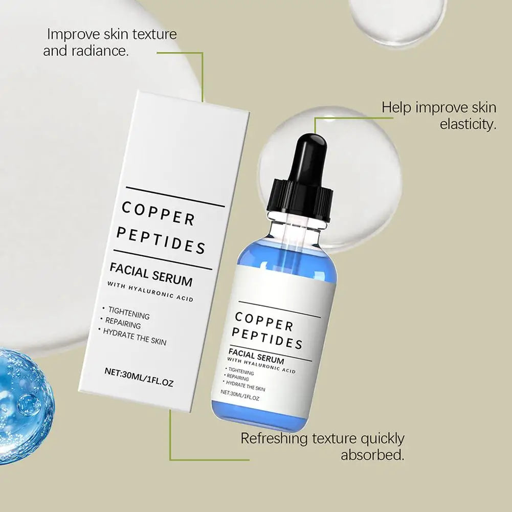 Copper Titanium Essence Hyaluronic Acid Serum Skin Barrier Repair For Sensitive Dry Moisturizing Brightening Soothing Face Skin Oasis Select