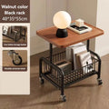 Mobile coffee table, double-layer storage, edge table, living room sofa, corner of office bed, tea table, mini storage rack Oasis Select 48-35-55-A
