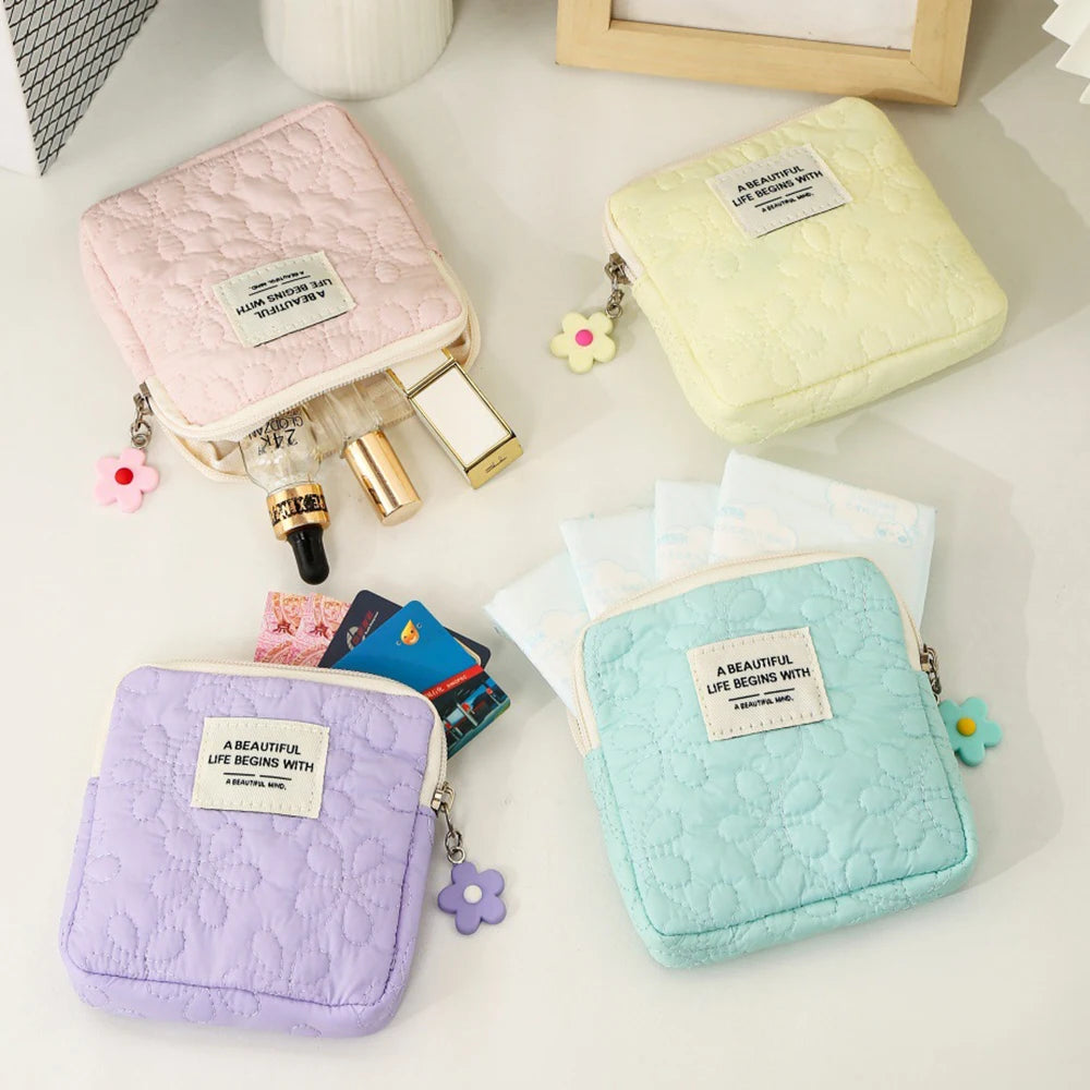 Women's Mini Travel Cosmetic Bag – Makeup & Card Organizer