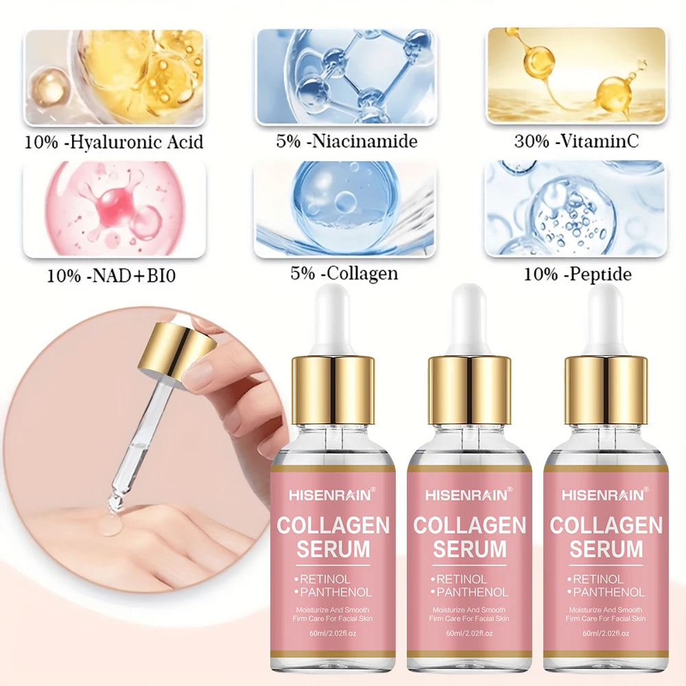 HISENRAIN Collagen Face Serum – Anti-Aging & Hydrating Gift Set Collagen Face Serum Oasis Select