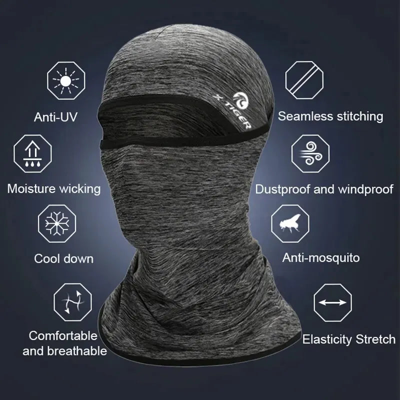 X-TIGER Face Mask Absorb Sweat Cycling Fishing Training Face Scarf Neck Gaiter Bicycle Sun Protection Sport Face Mask Oasis Select