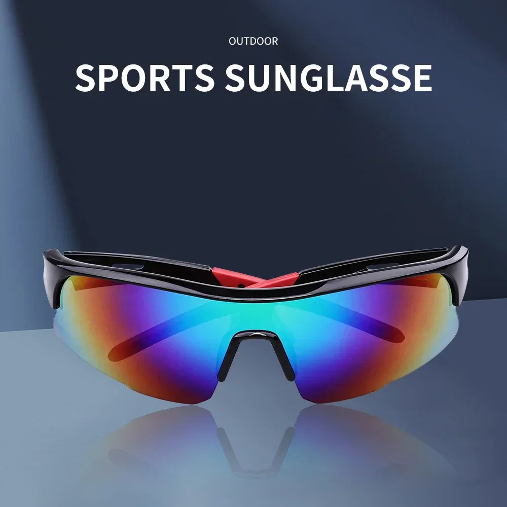 Cycling Glasses UV Protection Sports Sunglasses Lightweight Frame Surround Windproof Glasses for Cycling Running Hiking Oasis Select