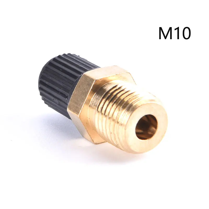 1/4 Inch NPT Solid Nickel Plated Brass Air Compressor Tank Fill Valve 6.35mm Male NPT Standard Thread Core Rated To 2g00psi Oasis Select A