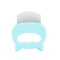 PetCat Comb Grooming Massage Brush Shell Shaped Handle Dog Grooming Massage Tool To Remove Hairs For Cat Cleaning Supplies Oasis Select cyan