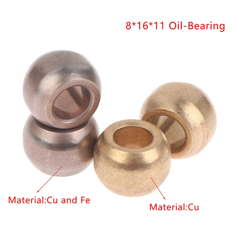 5/10Pcs 8*16*11mm Zc0021 Oil-Bearing Bearings For Juicers Bearings For Automobiles Powder Metallurgy Bushings Guide Bushings Oasis Select