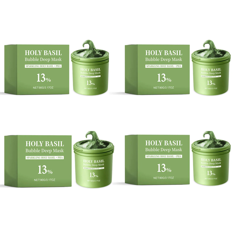 Holy Basil Bubble Mud Mask – Deep Cleanse, Oil Control 90g