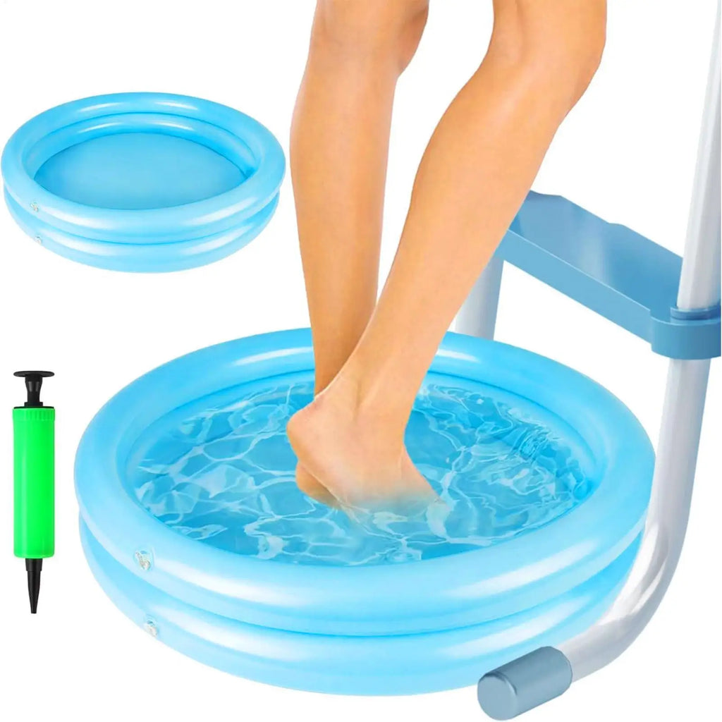 1pc Inflatable Foot Basin Convenient Foot Soaking Bath For Pool Beach Inflatable Foot Wash Basin CollapsiblePool Foot Bath Oasis Select
