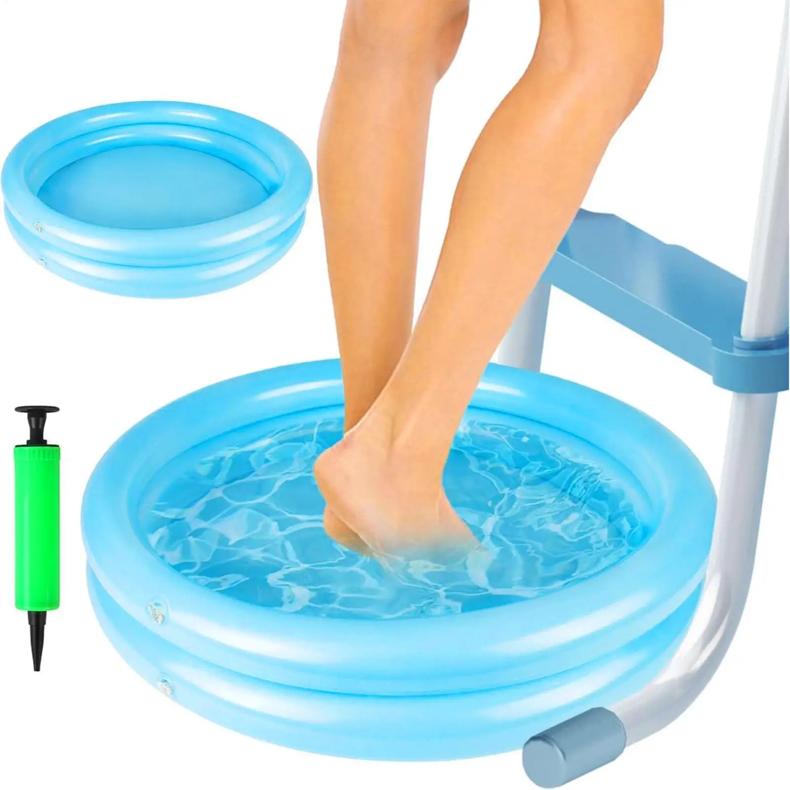 1pc Inflatable Foot Basin Convenient Foot Soaking Bath For Pool Beach Inflatable Foot Wash Basin CollapsiblePool Foot Bath Oasis Select
